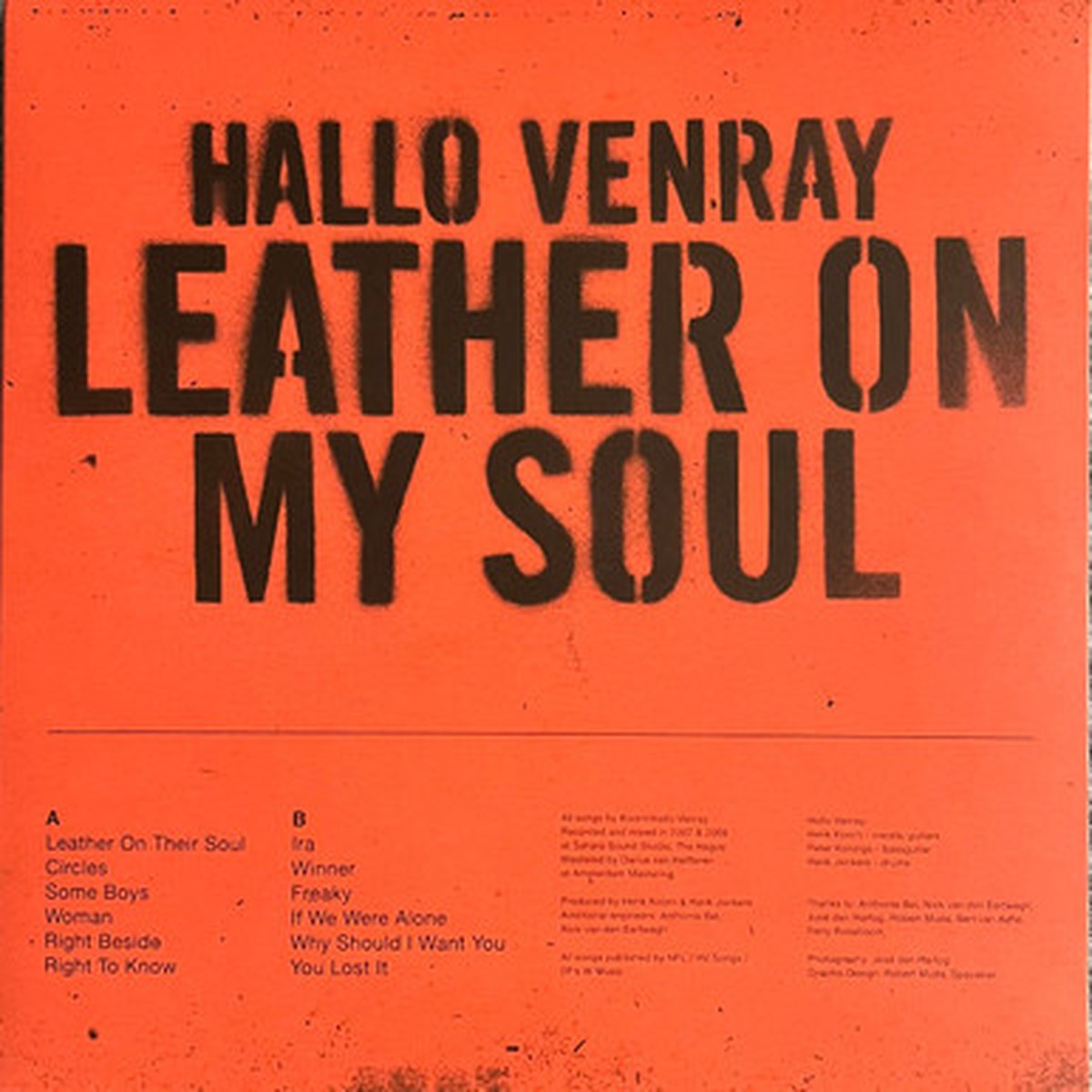 Hallo Venray - Leather On My Soul (LP)