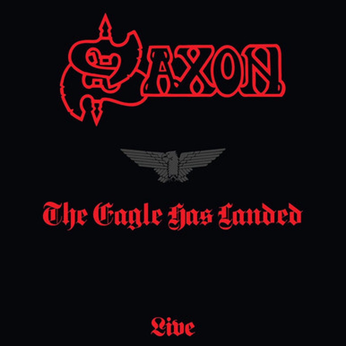 Saxon - The Eagle Has Landed (Live) (LP) - Red & Black Splatter Vinyl