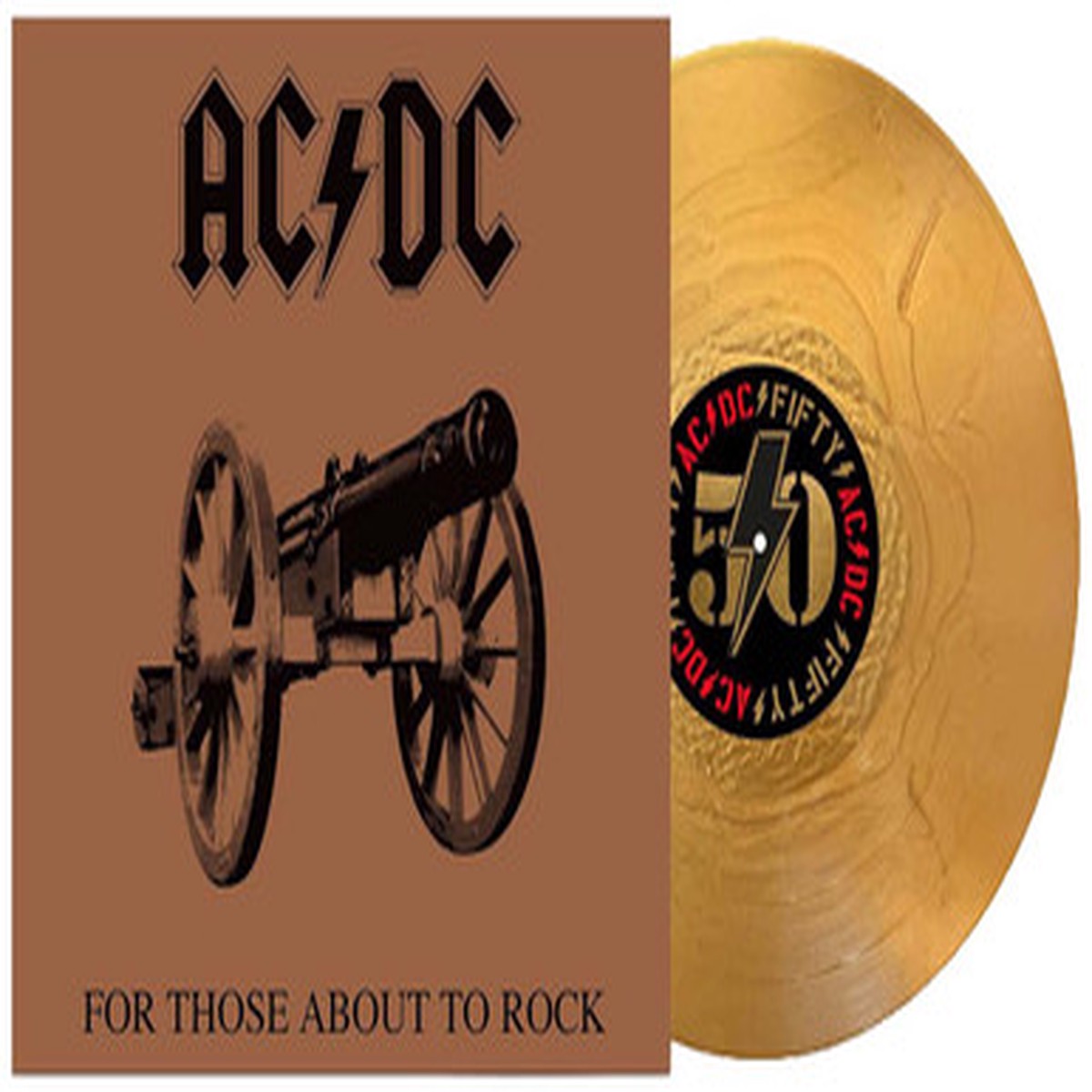 AC/DC - For Those About To Rock (LP) - 50th Anniversary Gold Vinyl