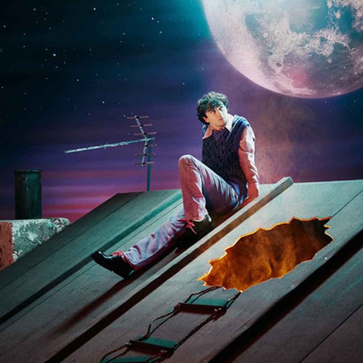 Alfie Templeman - Mellow Moon (LP) - White w/ Purple Splatter Vinyl