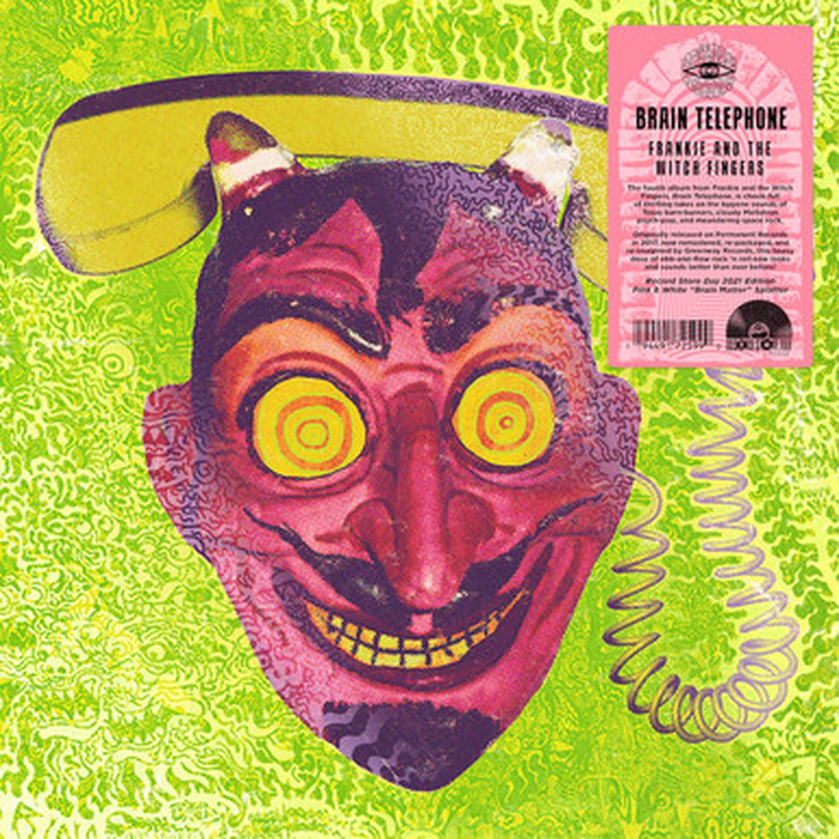 Frankie And The Witch Fingers - Brain Telephone (LP) - Pink & White "Brain Matter Splatter" Vinyl