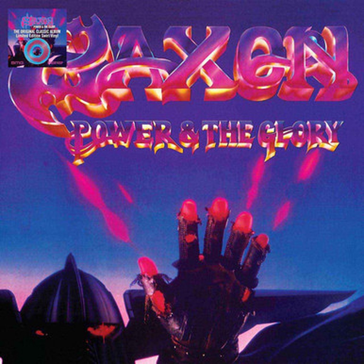 Saxon - Power & The Glory (LP) - Blue/Purple Swirl Vinyl