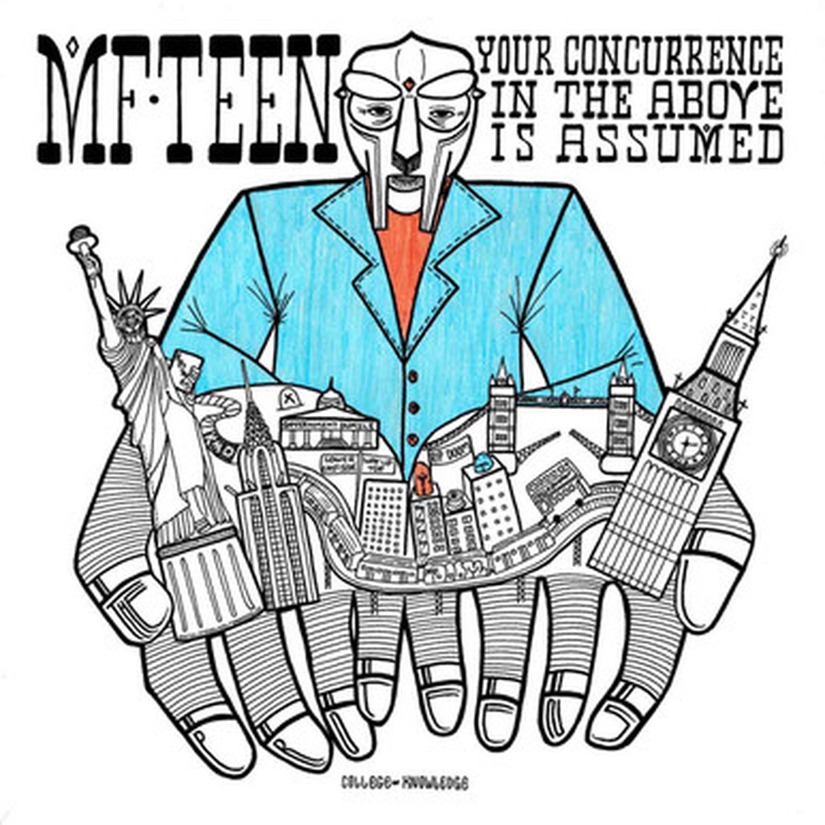 The Pro-Teens - MF TEEN: Your Concurrence In The Above Is Assumed (LP) - Blue Vinyl