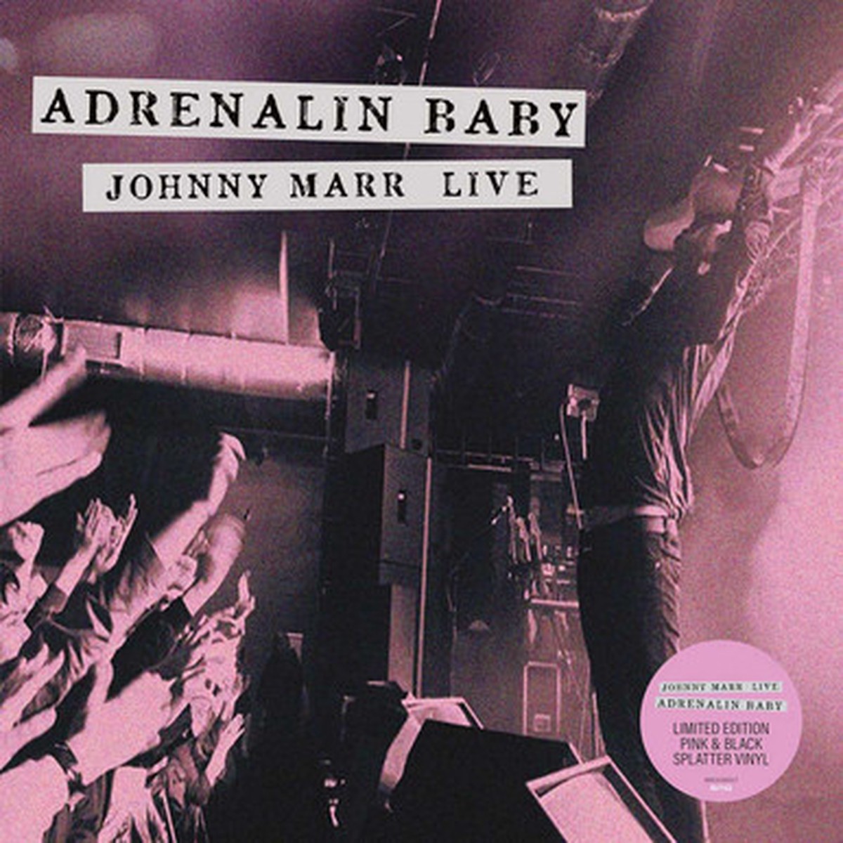 Johnny Marr - Adrenalin Baby (2LP) - Pink & Black Splatter Vinyl