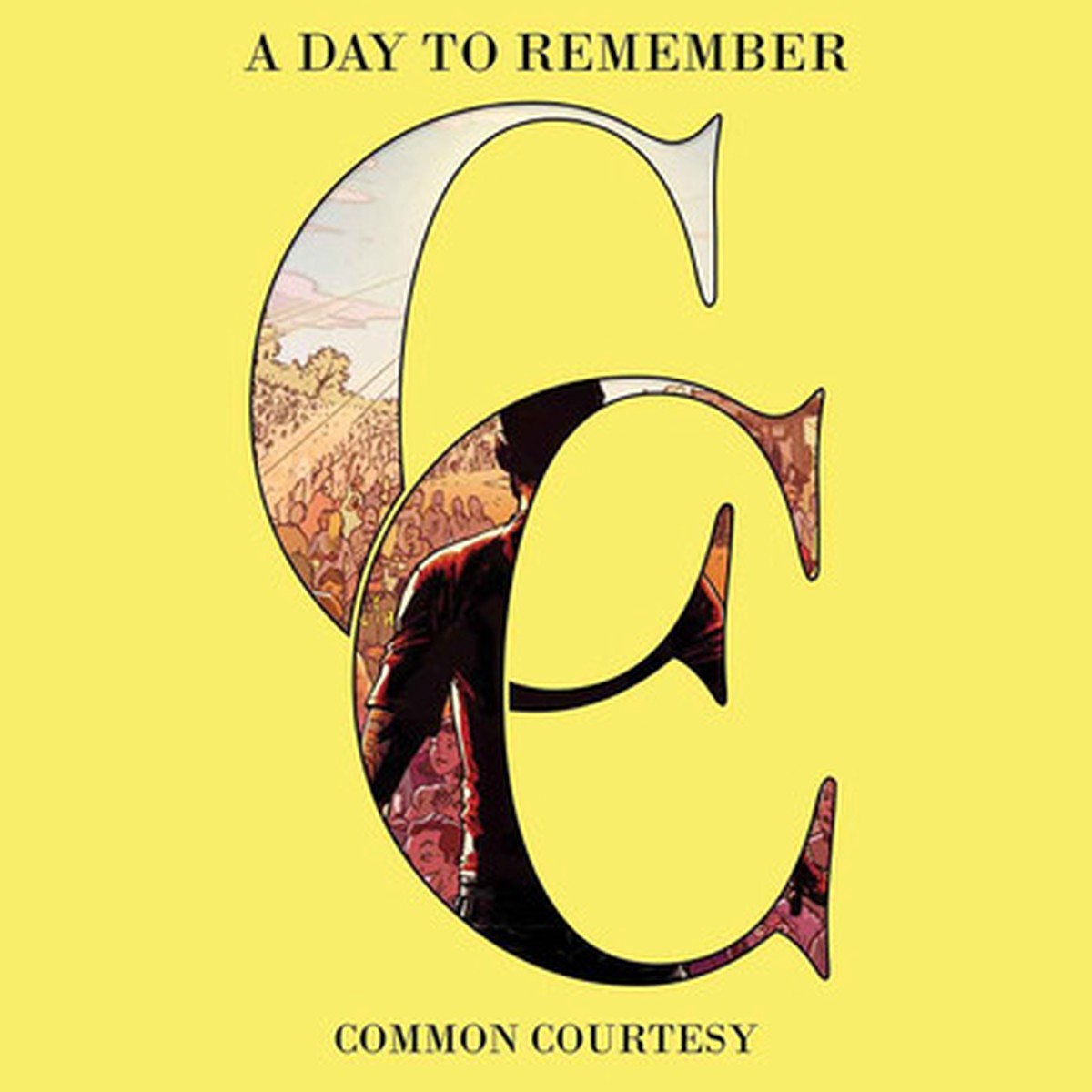 A Day To Remember - Common Courtesy (2LP) - Lemon & Milky Clear Vinyl