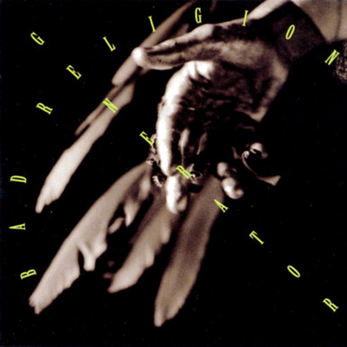 Bad Religion - Generator (LP) - Neon Green and Black Half and Half Vinyl