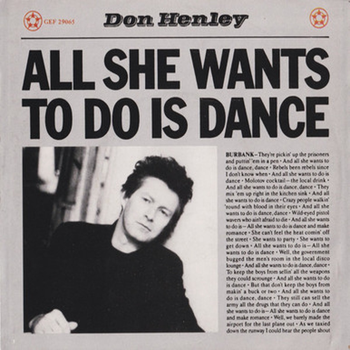 Don Henley - All She Wants To Do Is Dance (7" Single) - 45RPM - VG+/VG+