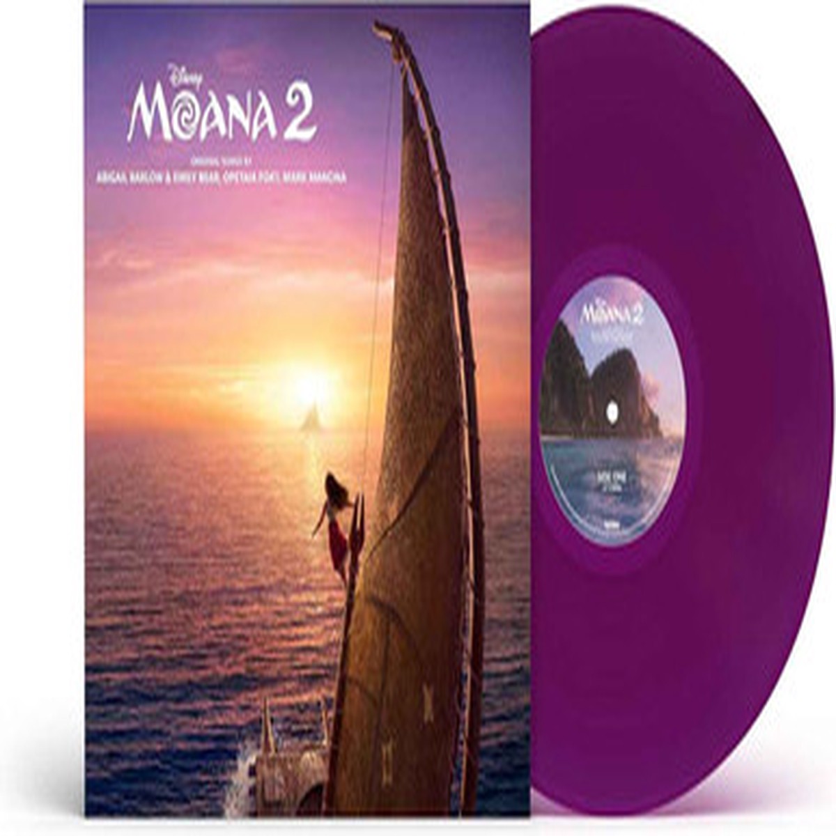 Abigail Barlow & Emily Bear, Opetaia Foa'i, Mark Mancina - Moana 2 (LP) - Vibrant Violet Vinyl
