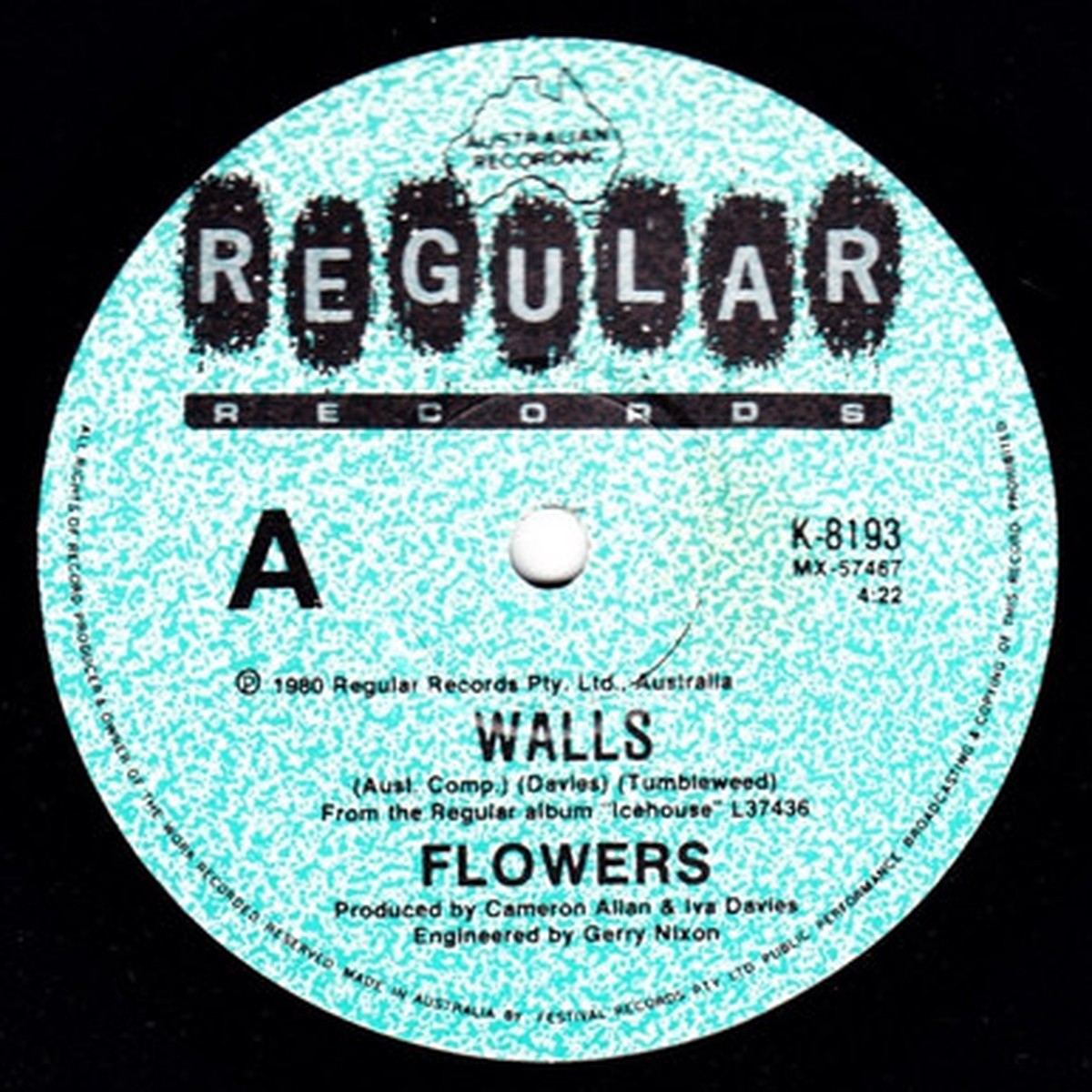 Flowers - Walls (7" Single) - 45RPM - VG/Generic