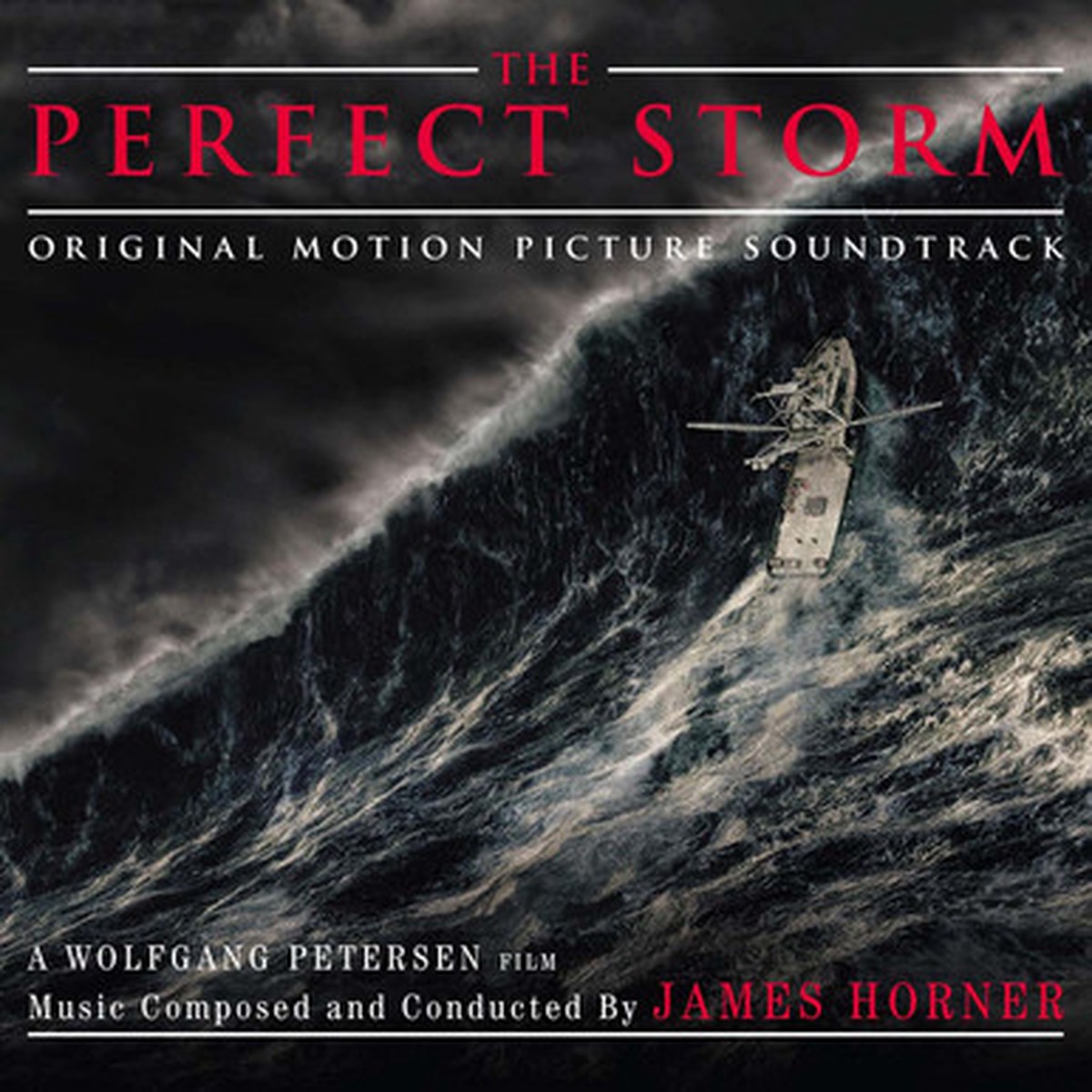 James Horner - The Perfect Storm (Original Motion Picture Soundtrack) (2LP) - Numbered Limited Edition Red & Black Marbled Vinyl