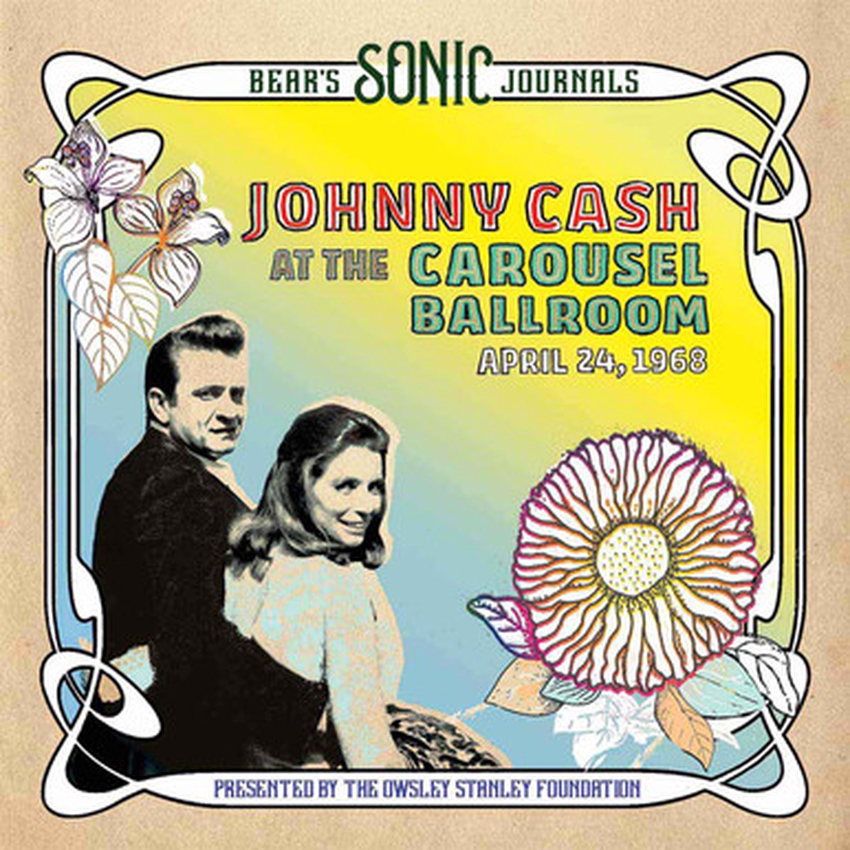 Johnny Cash - At The Carousel Ballroom - April 24, 1968 (2LP) - Blue/Yellow Clear Marbled Vinyl