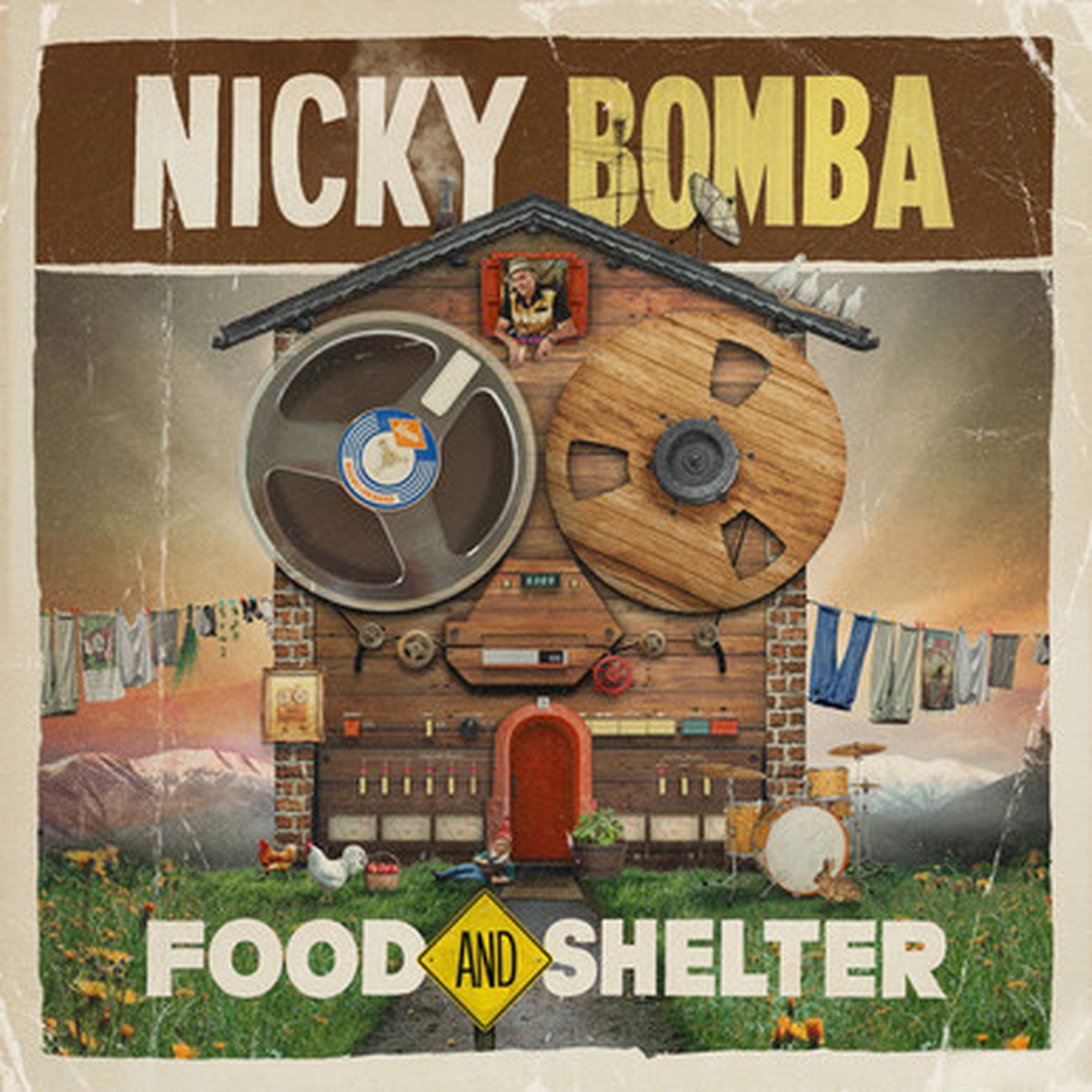 Nicky Bomba - Food and Shelter (LP) - 45RPM
