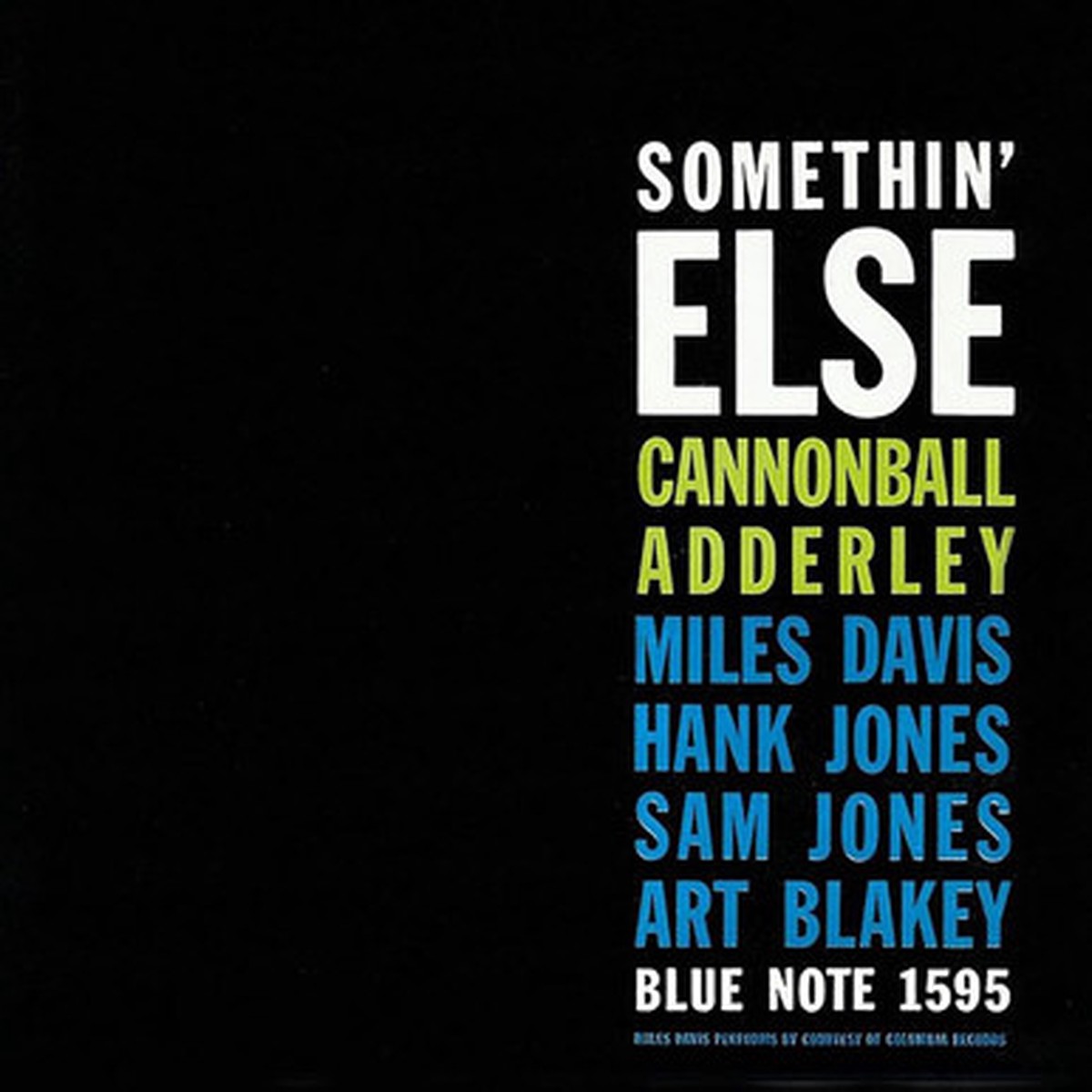 Cannonball Adderley - Somethin' Else (LP) - Limited Edition Blue Vinyl
