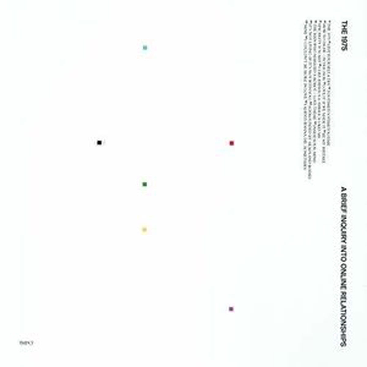 THE 1975 'A BRIEF INQUIRY INTO ONLINE RELATIONSHIPS' 2LP