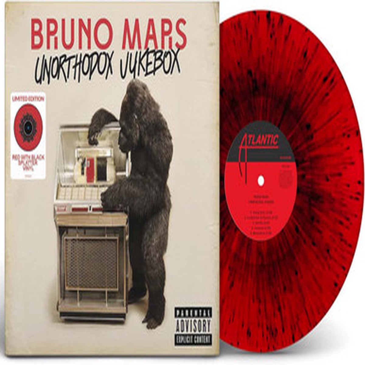 Bruno Mars - Unorthodox Jukebox (LP) - Red and Black Splatter Vinyl
