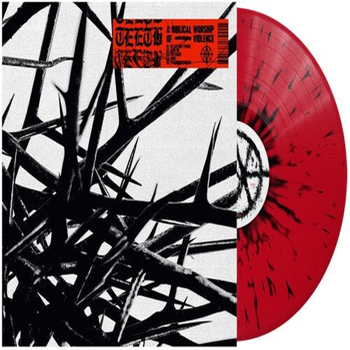 TEETH 'A BIBLICAL WORSHIP OF VIOLENCE' LP (Red & Black Splatter Vinyl)