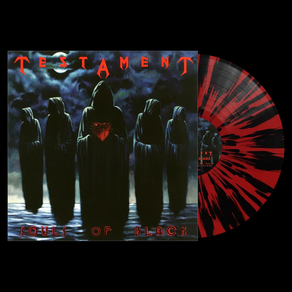 TESTAMENT 'SOULS OF BLACK' LP (Red Black Splatter Vinyl)
