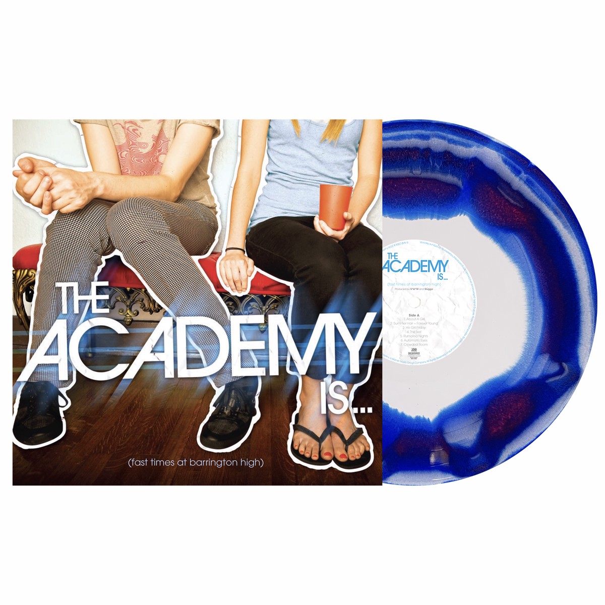 THE ACADEMY IS... FAST TIMES AT BARRINGTON HIGH LP (Exclusive Limited to 200, Blue & Red Inside White Vinyl)