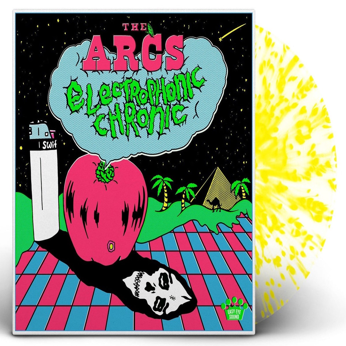 THE ARCS ELECTROPHONIC CHRONIC LP (Limited Edition Only 300 Made, Clear & Neon Splatter Vinyl)