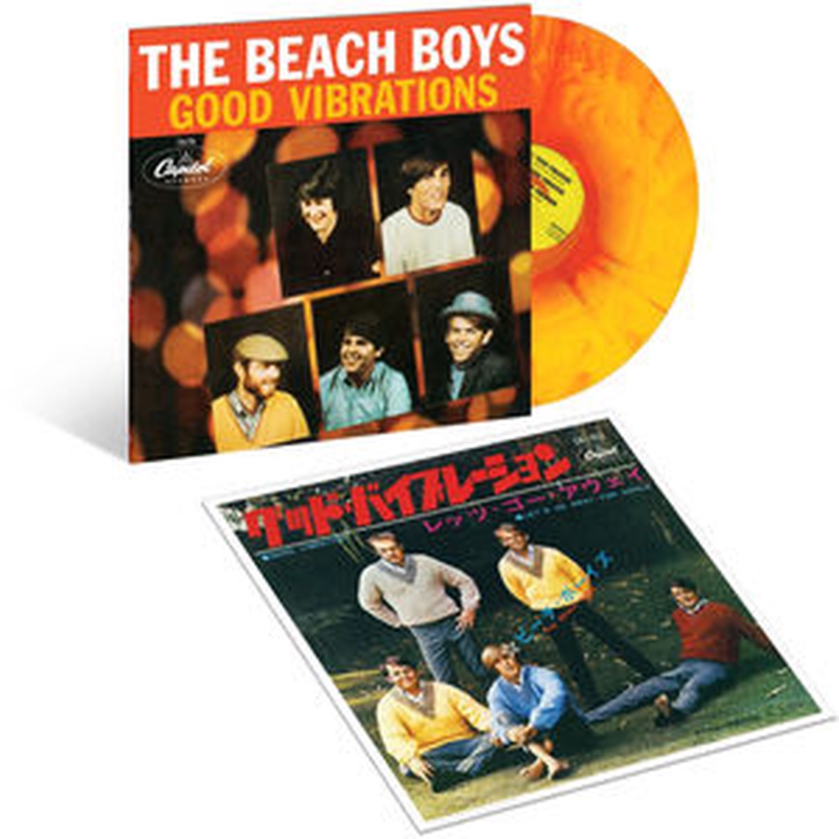 THE BEACH BOYS 'GOOD VIBRATIONS' LP (Orange/Yellow Swirl-Marble Vinyl)