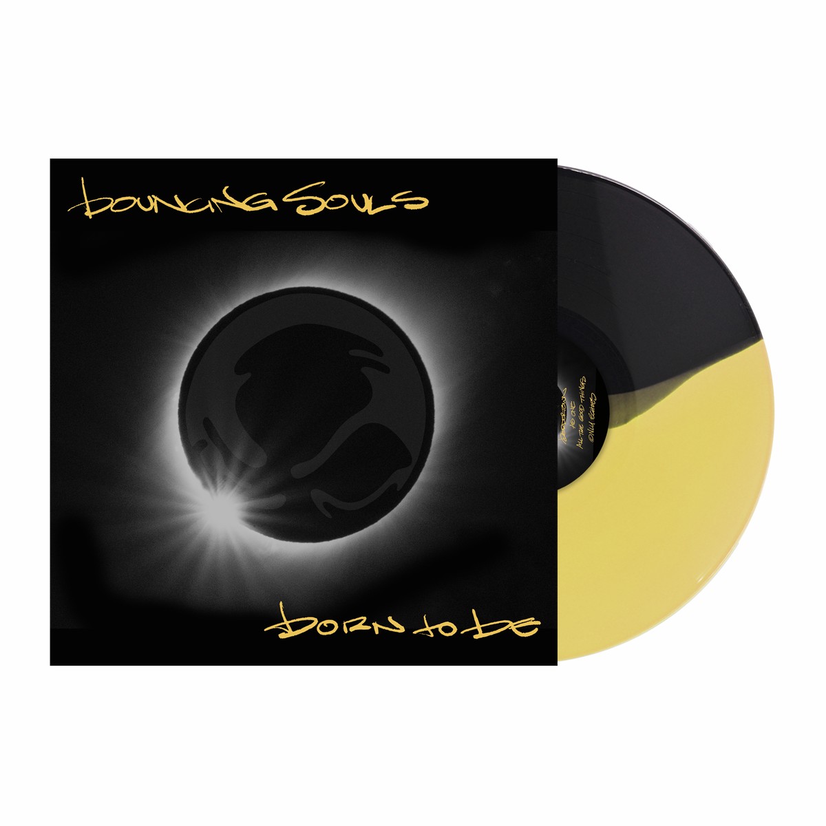 THE BOUNCING SOULS BORN TO BE LP (Exclusive Limited to 300, Half Black/Half Yellow Vinyl)