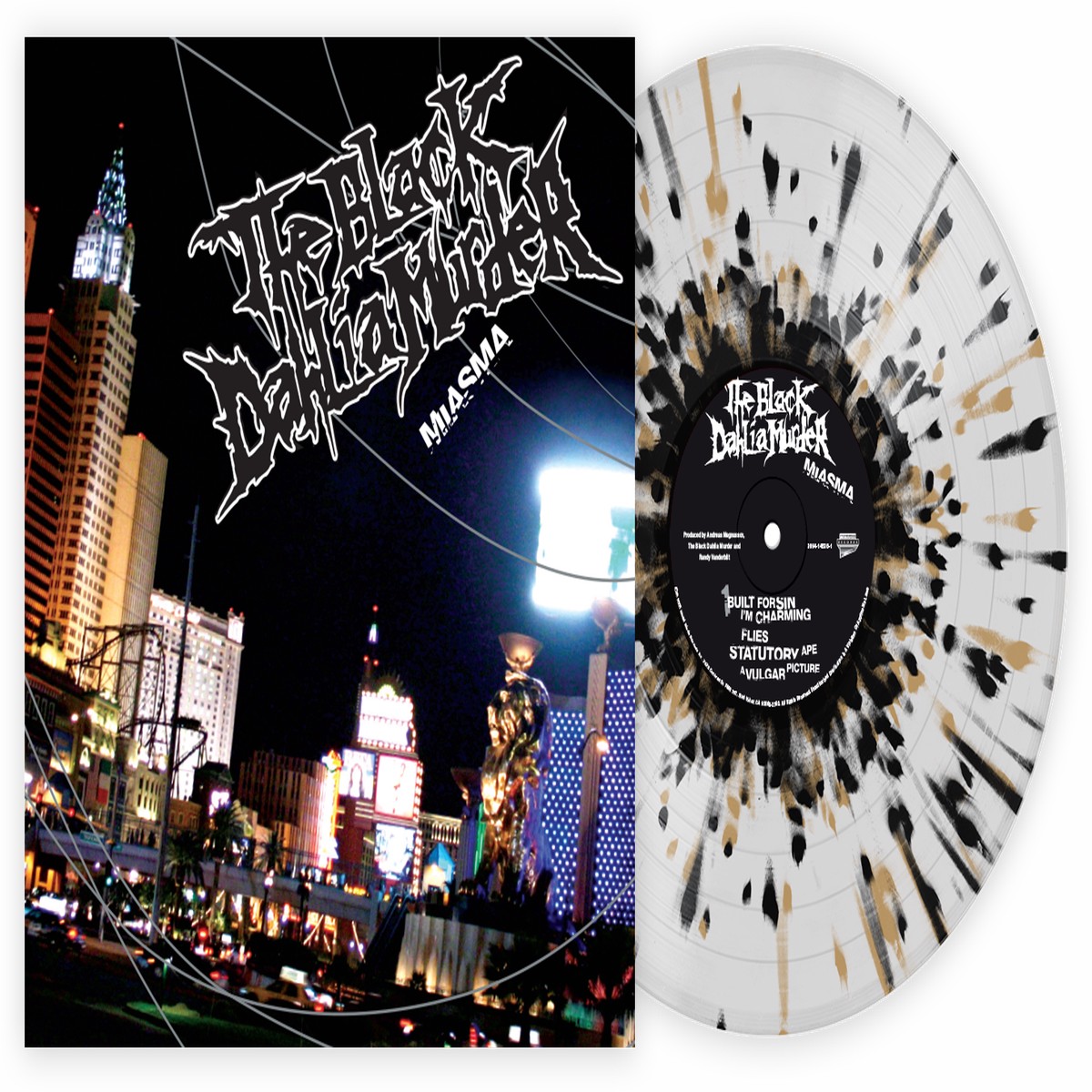 THE BLACK DAHLIA MURDER 'MIASMA' LP (Clear w/ Black & Gold Splatter)