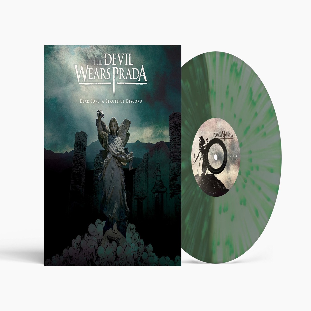 THE DEVIL WEARS PRADA DEAR LOVE: A BEAUTIFUL DISCORD 20TH ANNIVERSARY LP (Green Split w/ Green Splatter Vinyl)