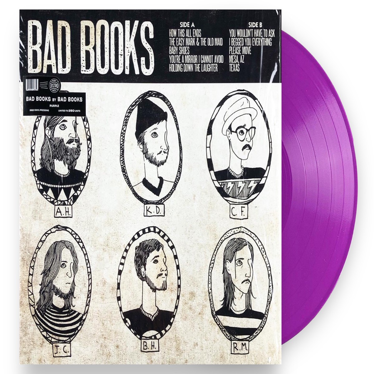 BAD BOOKS BAD BOOKS I LP (Limited Edition Only 250 made, Purple Vinyl)