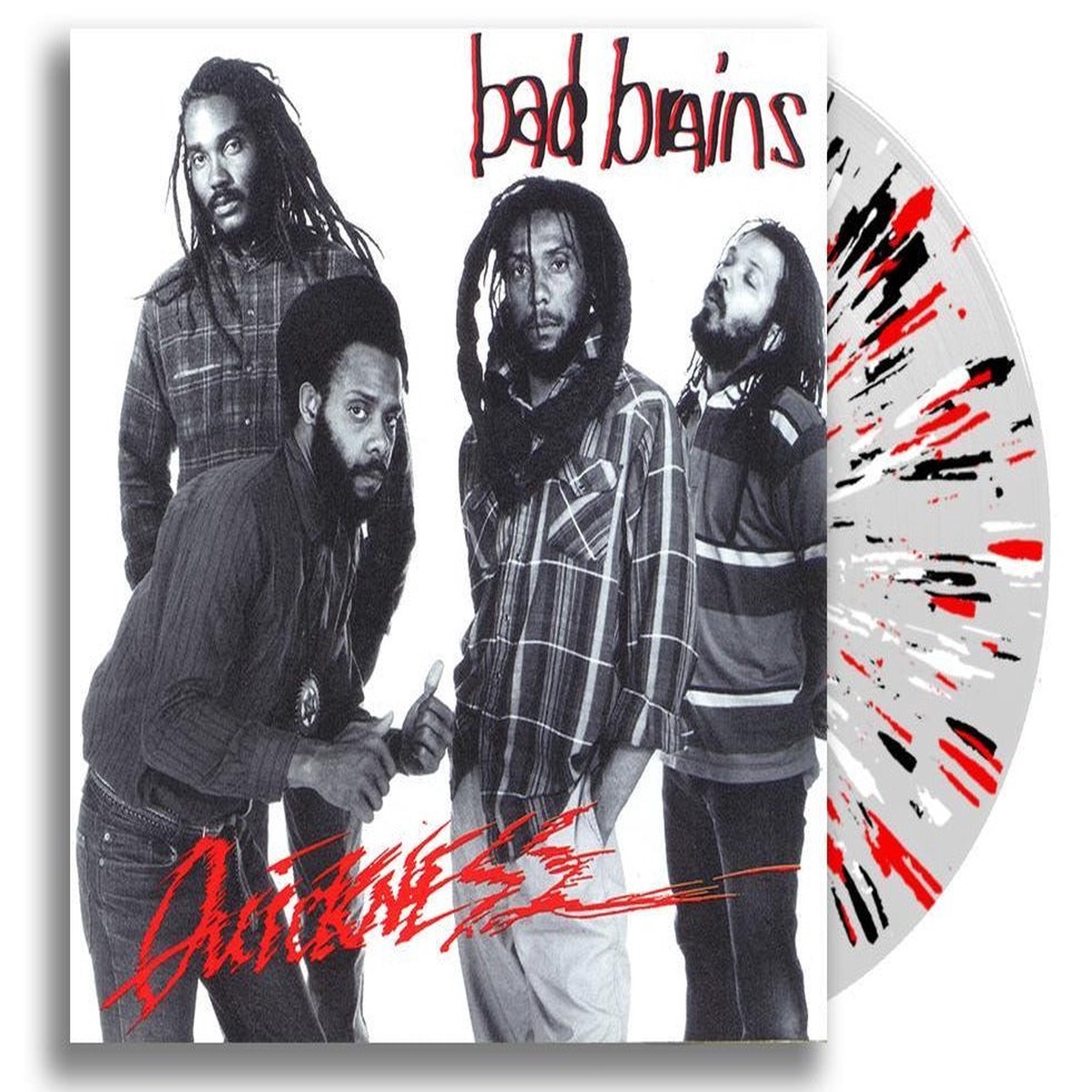 BAD BRAINS 'QUICKNESS' LP (Limited Edition Only 500 Made, Clear, Red, & Black Splatter Vinyl)