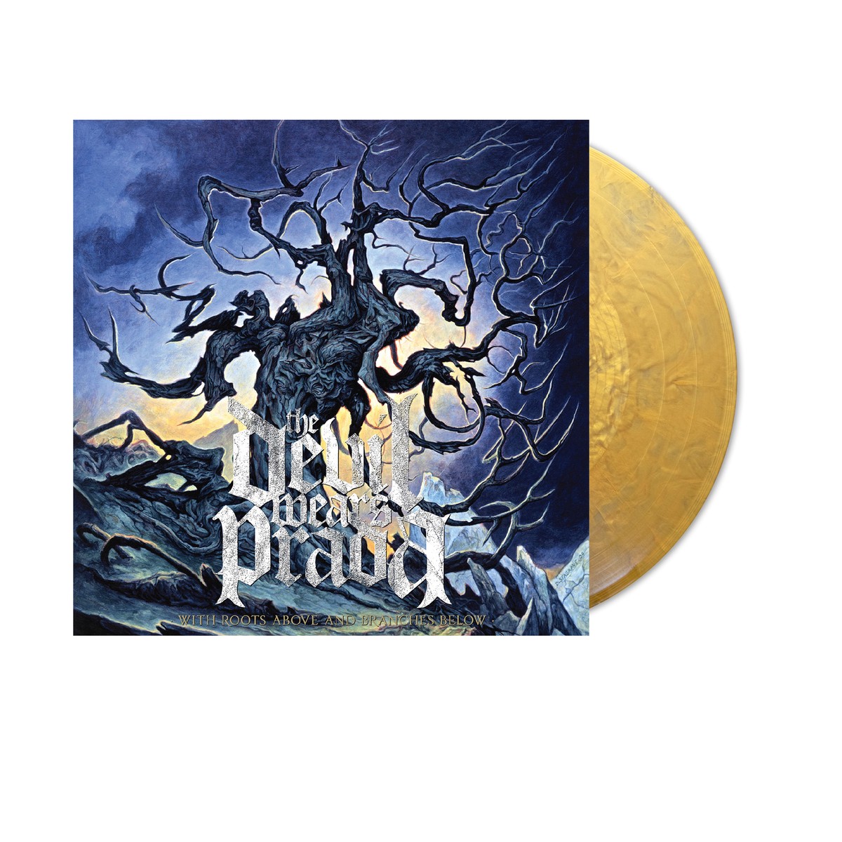 THE DEVIL WEARS PRADA WITH ROOTS ABOVE AND BRANCHES BELOW LP (Metallic Gold Vinyl)
