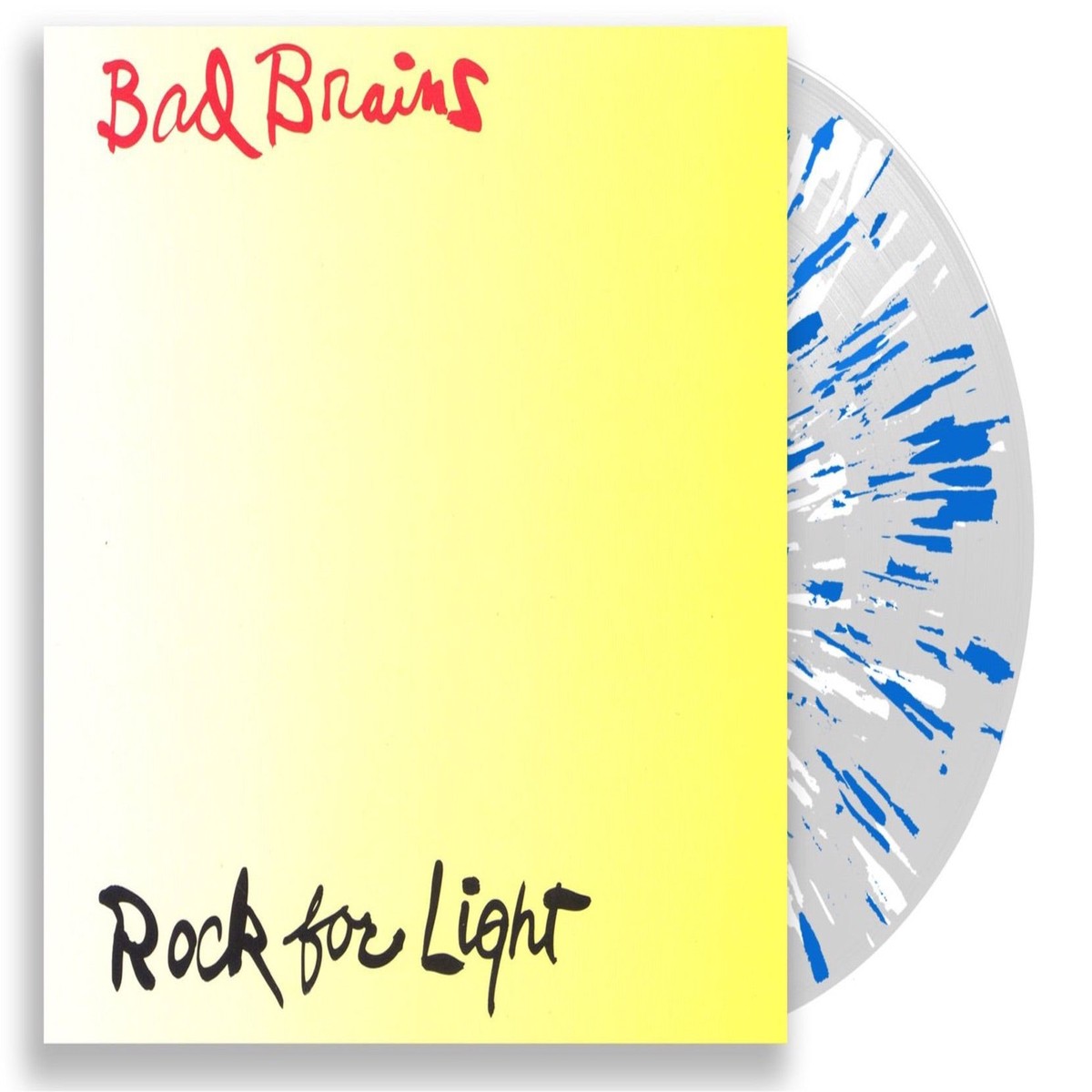 BAD BRAINS 'ROCK FOR LIGHT' LP (Limited Edition Only 350 Made, Clear, White, & Blue Splatter Vinyl)