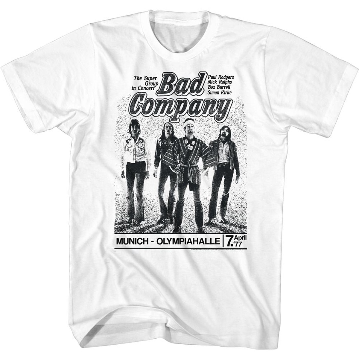 BAD COMPANY - MUNICH CONCERT SHIRT