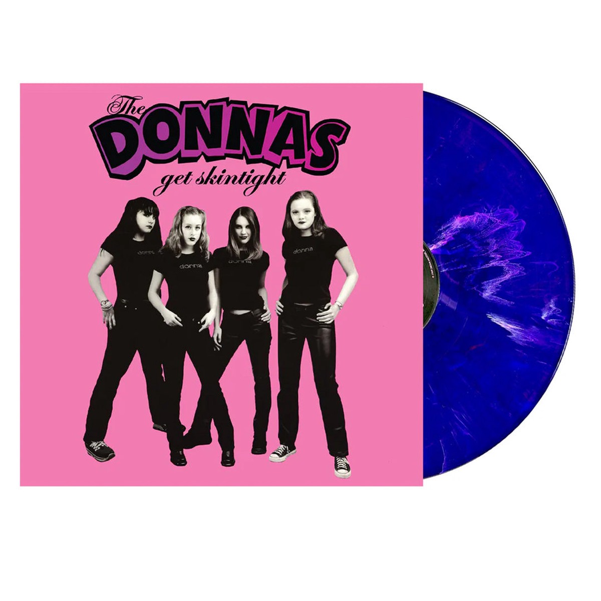 THE DONNAS 'GET SKINTIGHT-REMASTERED' LP (Purple With Pink Swirl Vinyl)