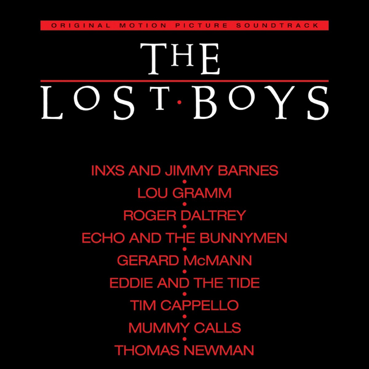 THE LOST BOYS SOUNDTRACK LP (Limited, Red Halloween Vinyl)