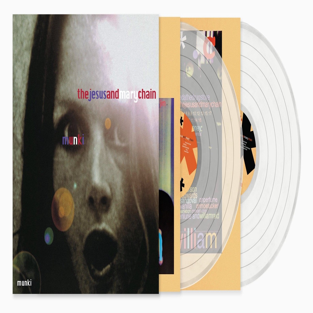 THE JESUS AND MARY CHAIN MUNKI 2LP (Limited Edition Only 500 Made, Ultra Clear Vinyl)