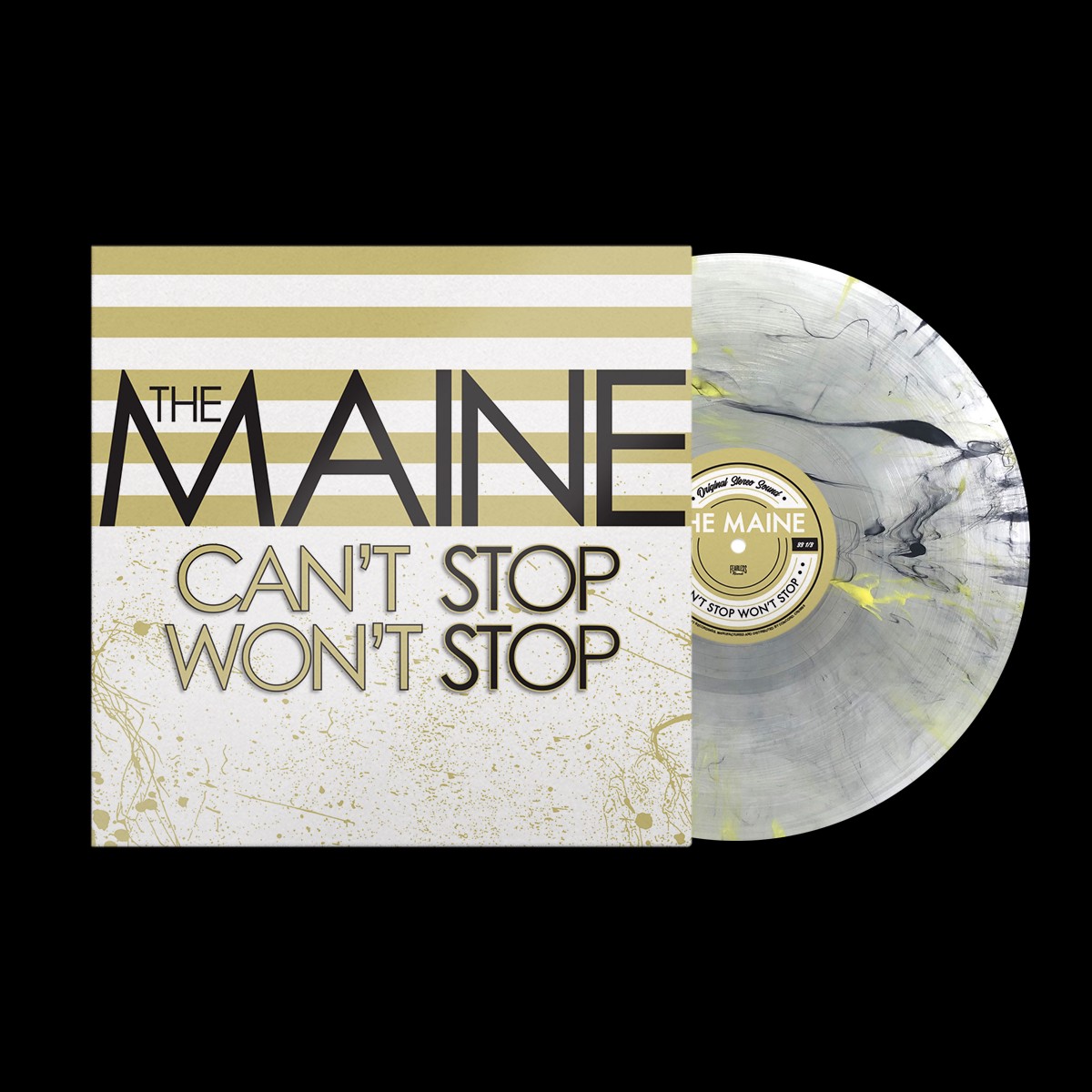 THE MAINE 'CAN'T STOP WON'T STOP' 15TH ANNIVERSARY LP (Limited Edition Only 500 Made, Black & Yellow Smoke Vinyl)