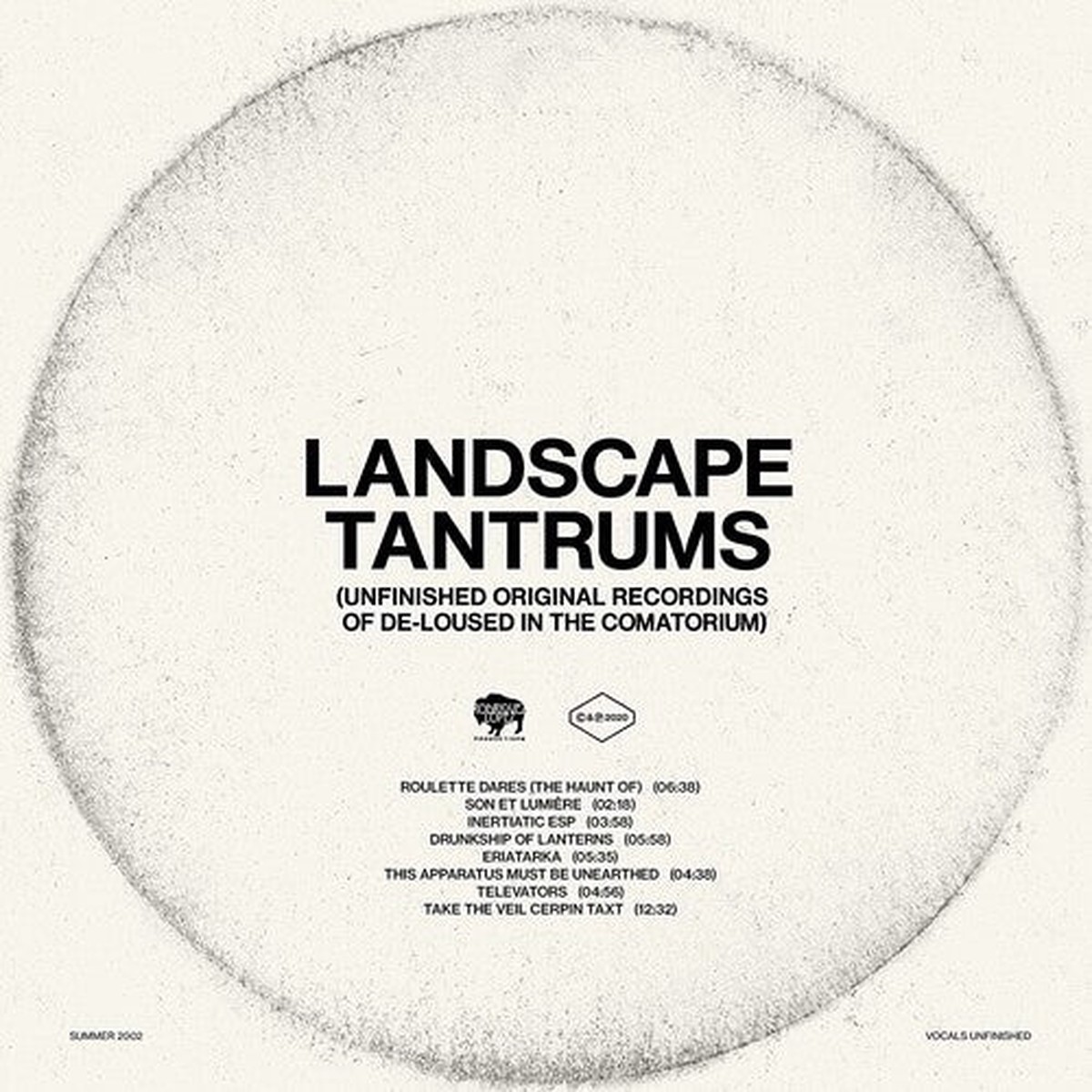 THE MARS VOLTA 'LANDSCAPE TANTRUMS' LP (Unfinished Original Recordings Of De-Loused In The Comatorium)