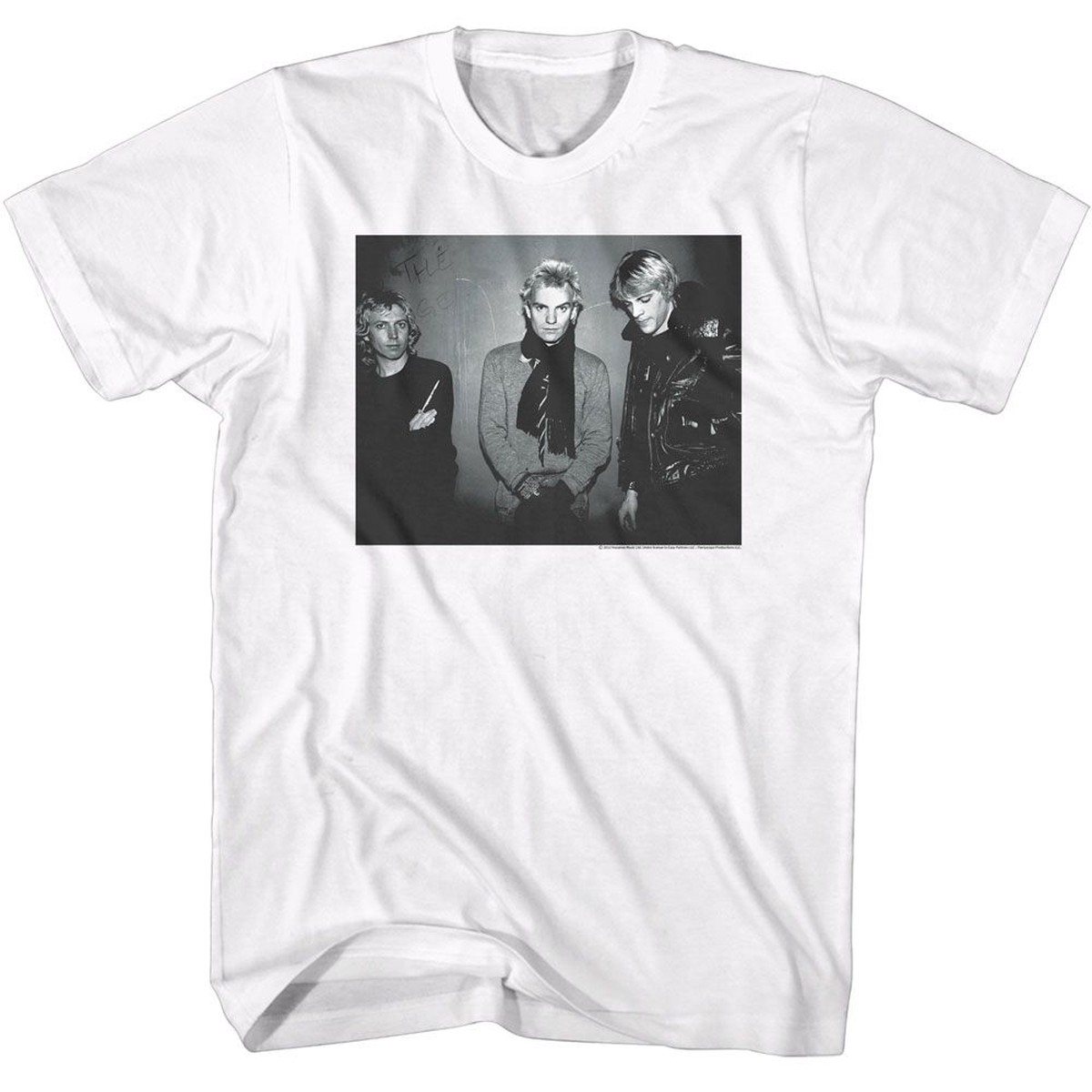 THE POLICE - BW AGAINST WALL SHIRT