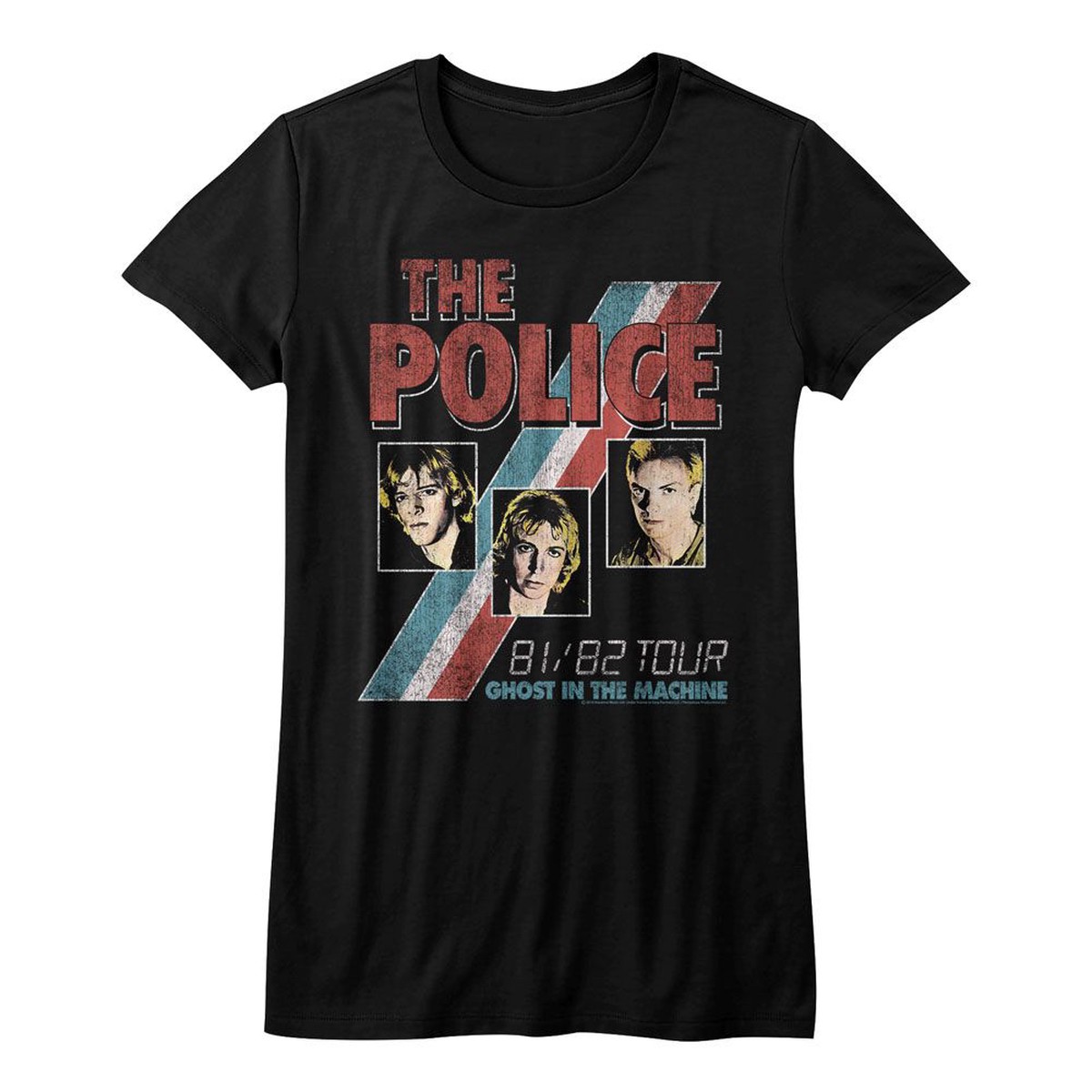 THE POLICE - GHOST IN THE MACHINE LADIES SHIRT