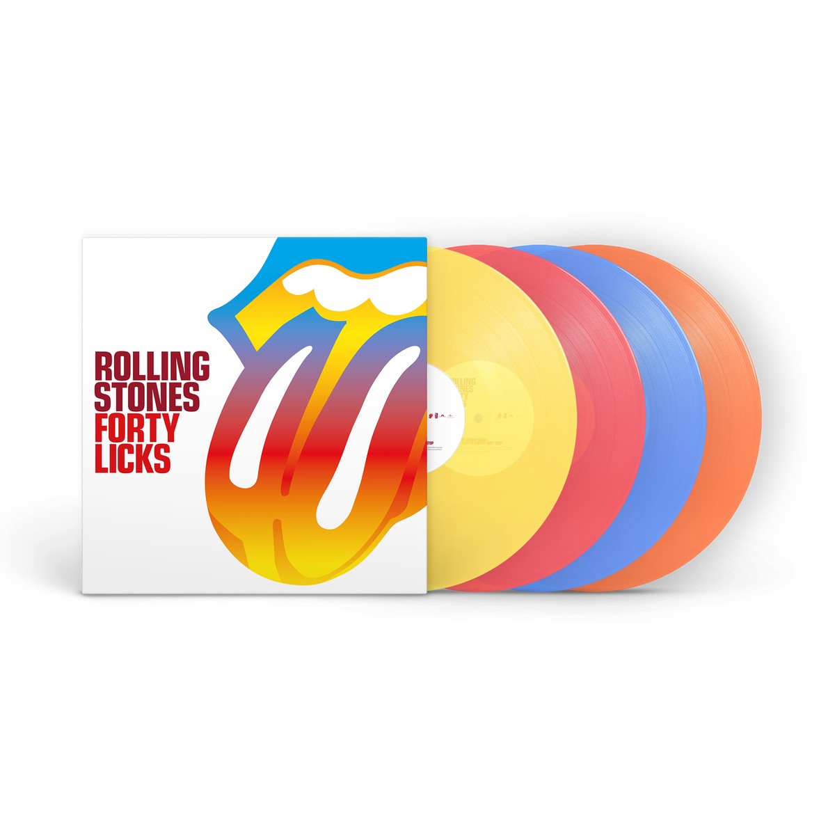 THE ROLLING STONES 'FORTY LICKS' 4LP (Limited, Transparent Multi Color Vinyl)