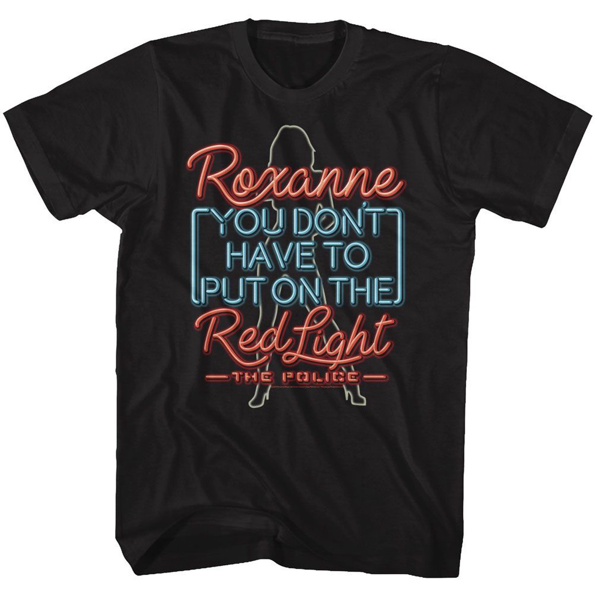 THE POLICE - NEON ROXANNE SHIRT
