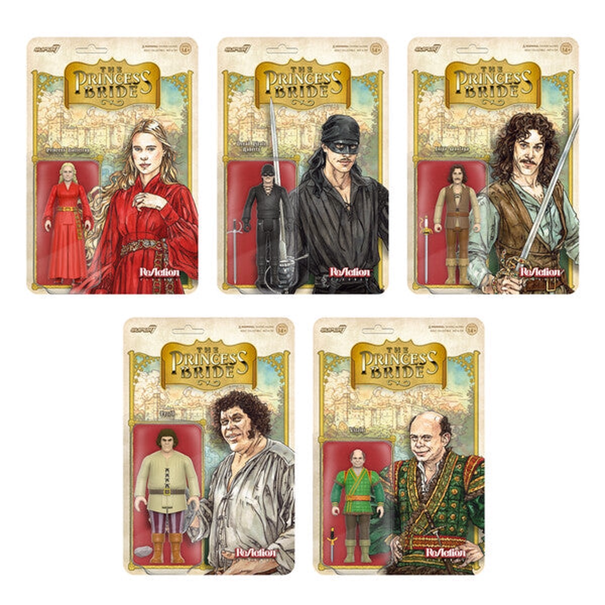 THE PRINCESS BRIDE REACTION WAVE 1 FIGURE SET