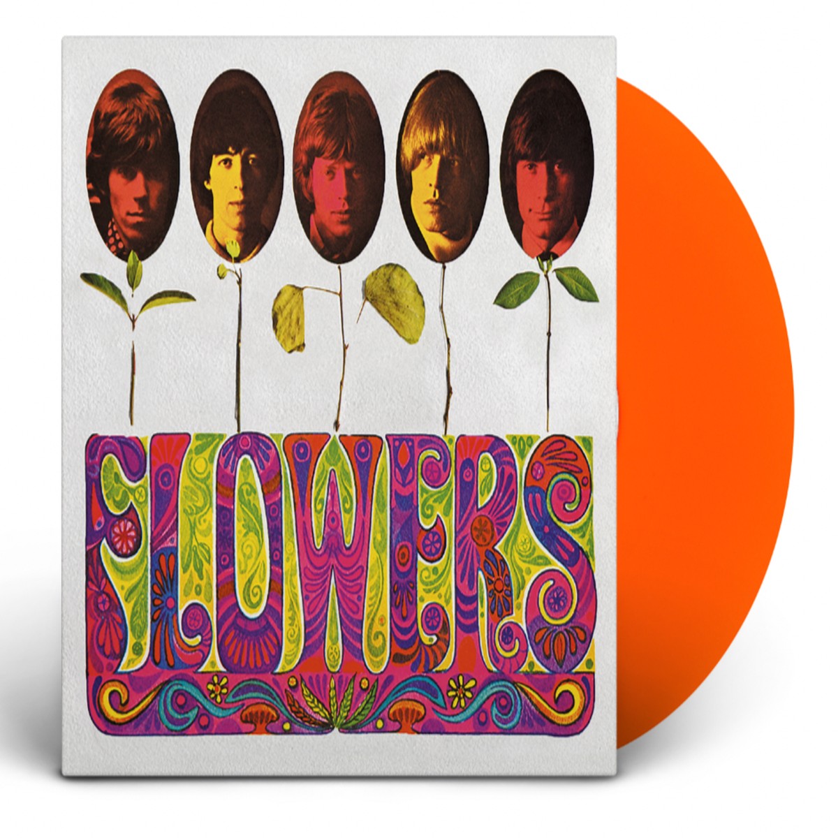 THE ROLLING STONES FLOWERS LP (Limited Edition Only 500 Made, Translucent Orange Vinyl)