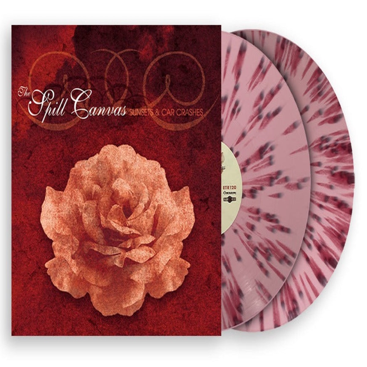 THE SPILL CANVAS SUNSETS & CAR CRASHES 2LP (Limited Edition Only 200 made, Pink w/ Red Splatter Vinyl)