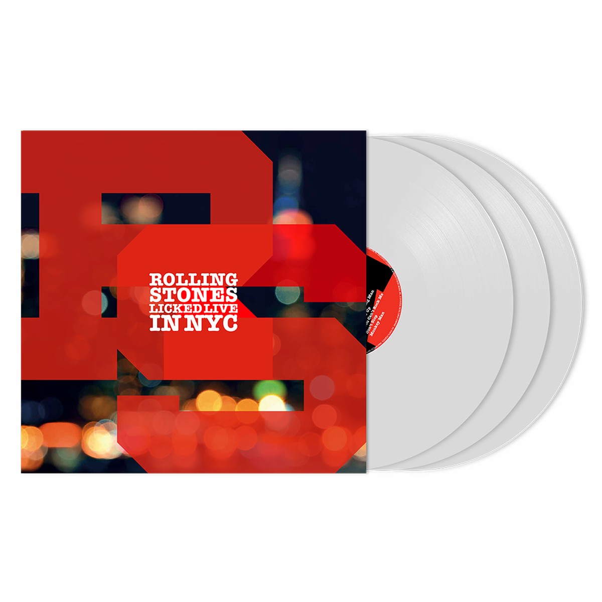 THE ROLLING STONES 'LICKED LIVE IN NYC' 3LP (White Vinyl)