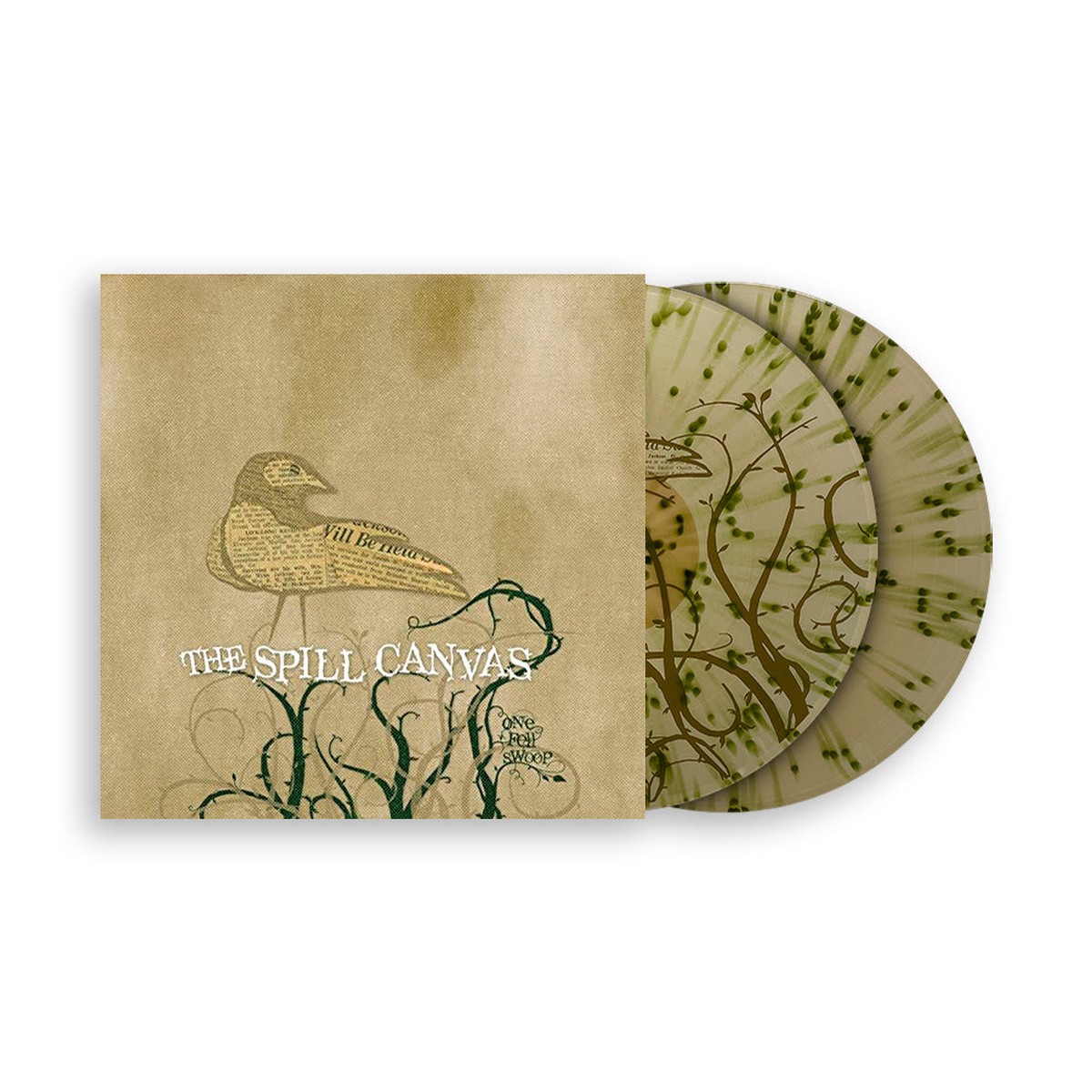 THE SPILL CANVAS ONE FELL SWOOP 2LP (Limited Edition Only 200 made, Beer with Swamp Green Splatter Vinyl)