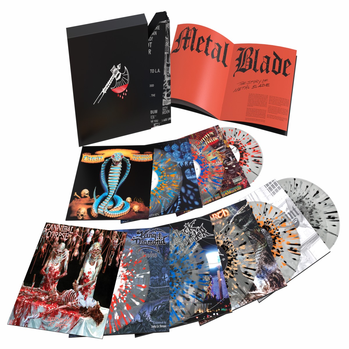 THE STORY OF METAL BLADE LIMITED EDITION VINYL BOX SET (Cannibal Corpse, GWAR, King Diamond, more)