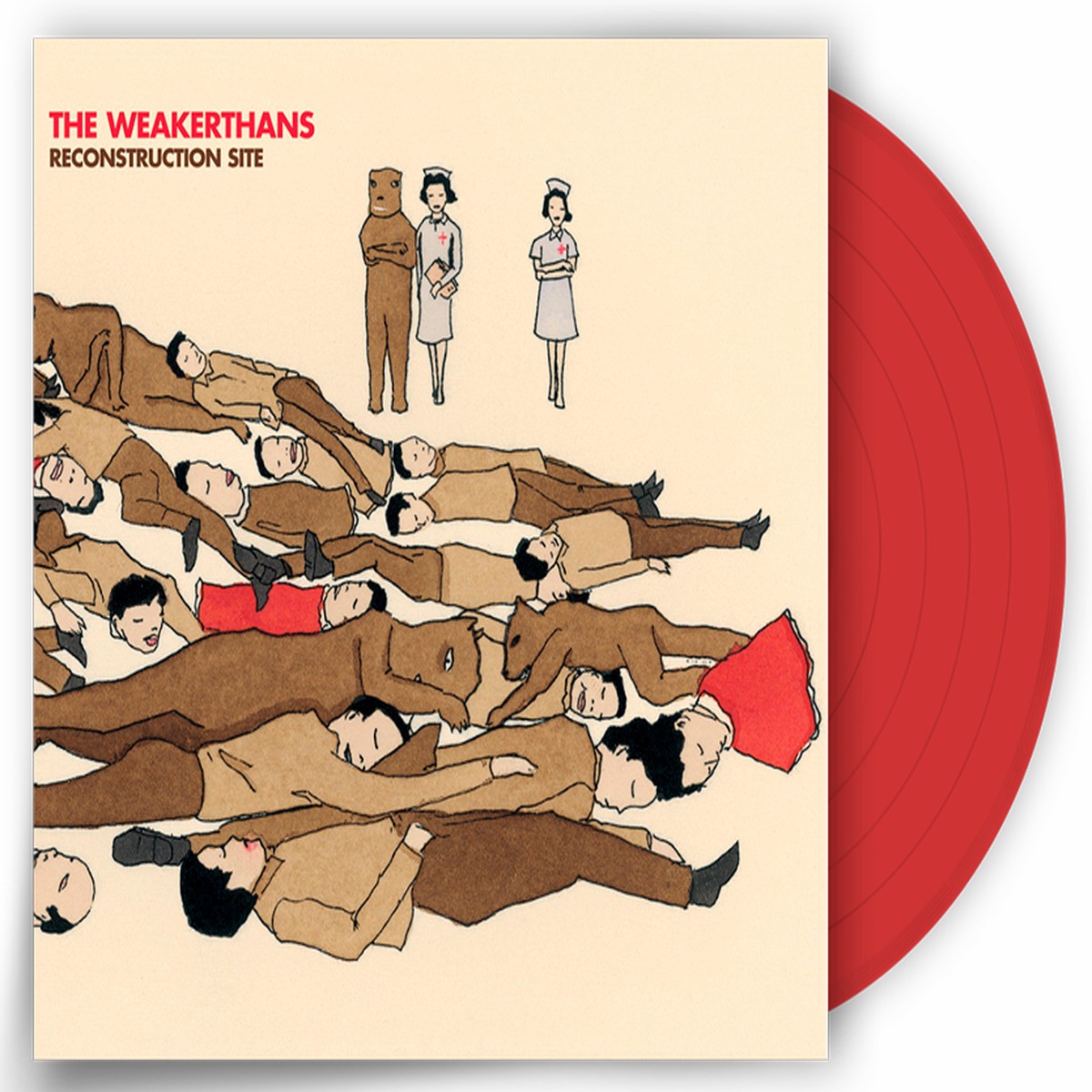 THE WEAKERTHANS 'RECONSTRUCTION SITE' LIMITED EDITION TRANSLUCENT RUBY RED VINYL ONLY 300 MADE