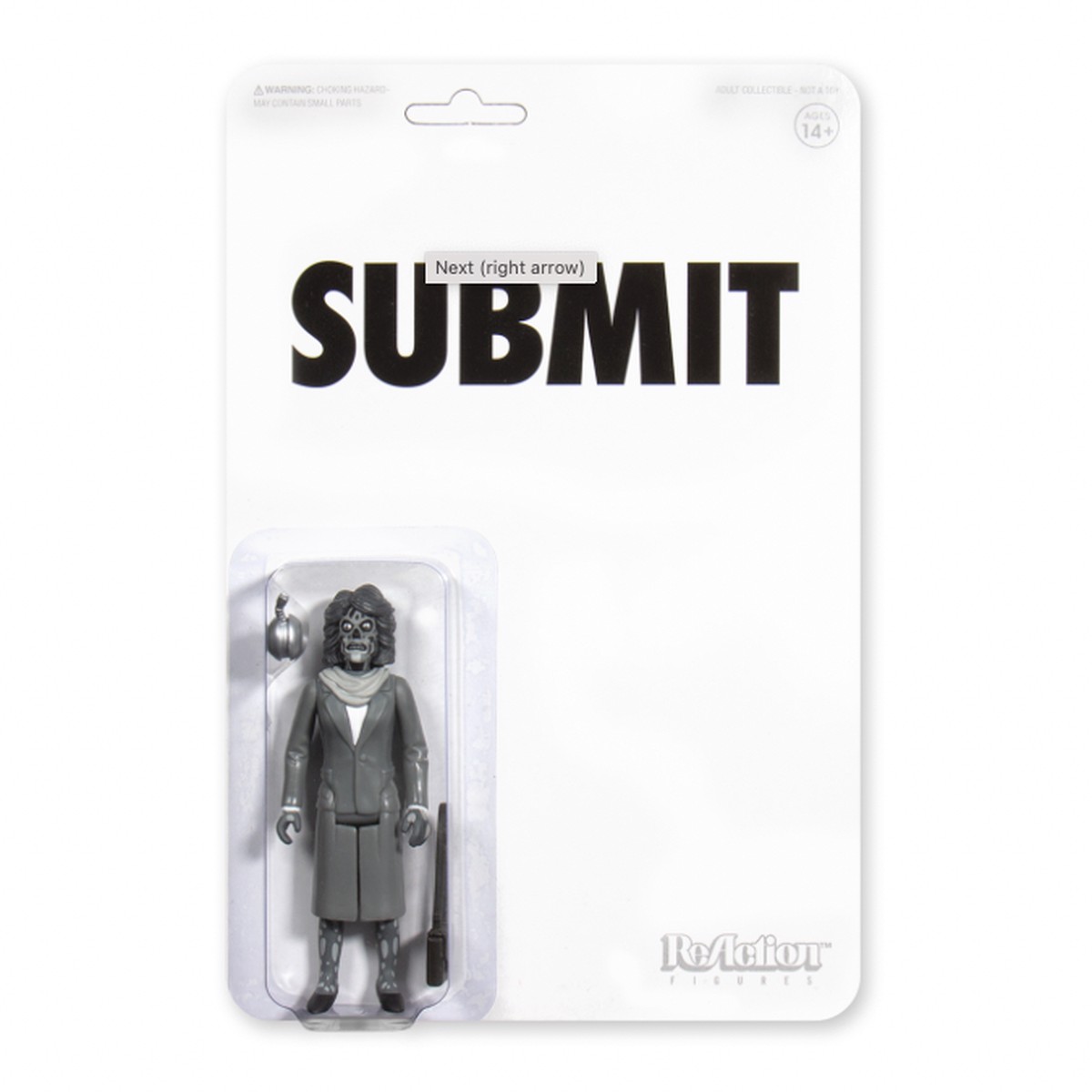 THEY LIVE REACTION FIGURE - FEMALE GHOUL (BLACK & WHITE)