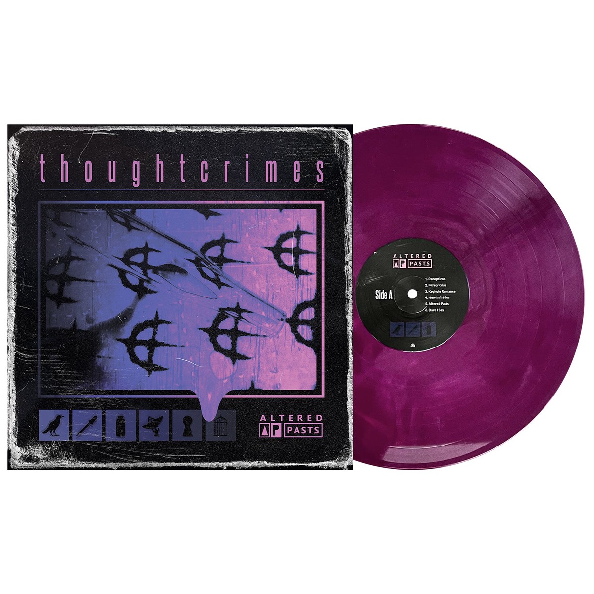 THOUGHTCRIMES ALTERED PASTS LP (Limited Edition Only 150 made, Deep Purple Galaxy Vinyl)